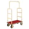 Global Industrial Gold Stainless Steel Bellman Cart Straight Uprights 8 Pneumatic Casters, 41-1/4L x 24W x 75H 985117GD - alternate 5